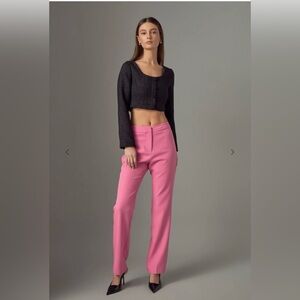 Endless Rose Vibrant Pink Straight Leg Pants NWT